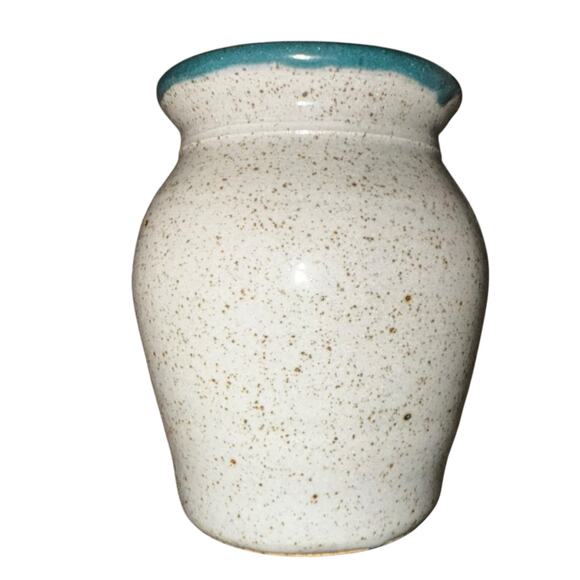 Great Bay Pottery Loon Vase Heavy Pottery Handpainted Country Primitive Rustic - Picture 4 of 8